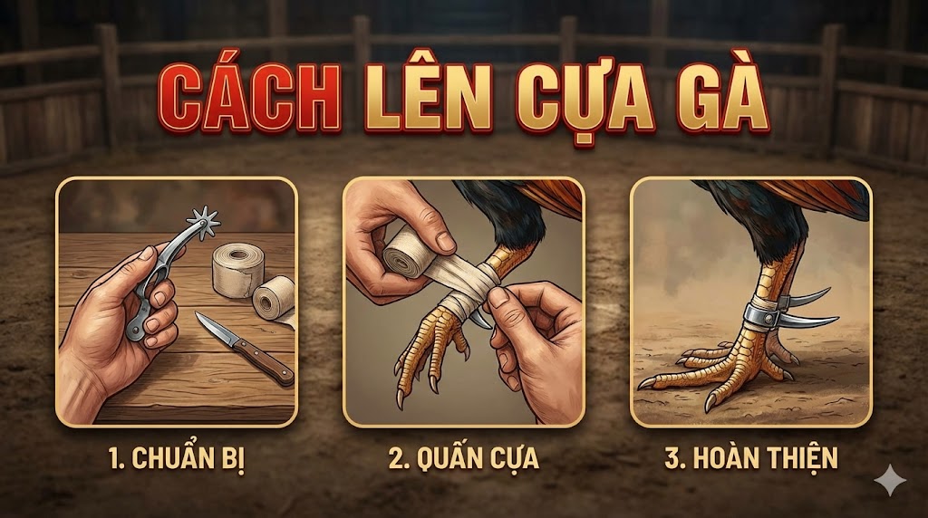 Cách lên cựa gà
