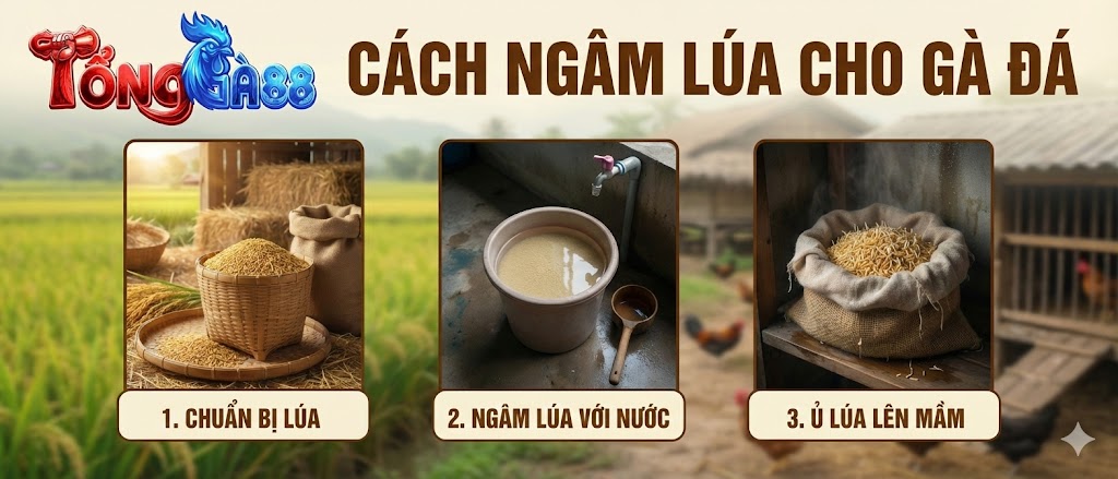 Cách Ngâm Lúa Cho Gà Đá