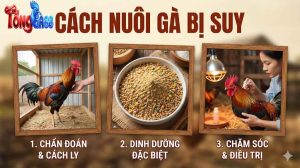 Cách nuôi gà bị suy