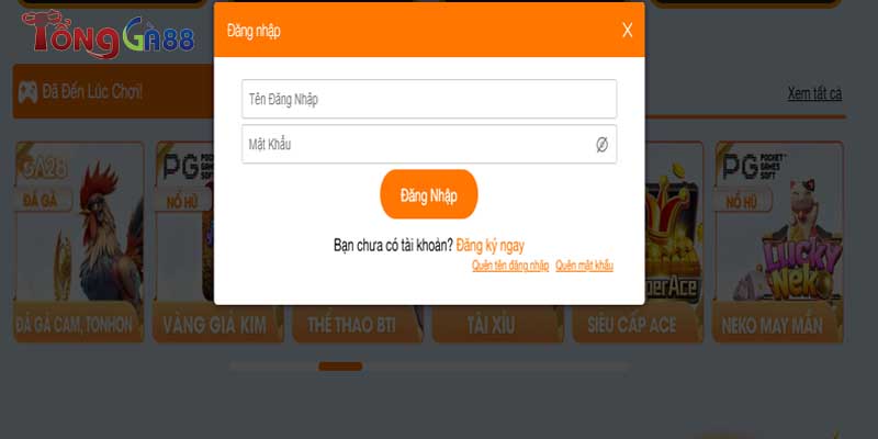 đăng nhập tongga88